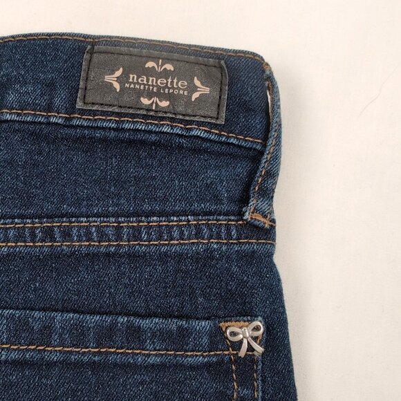 Nanette Lepore Women's BELLE High Rise Bootcut Denim Jeans Blue, Size 4 - Picture 4 of 7